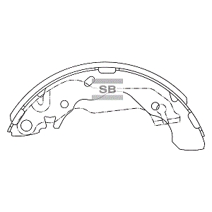 Колодки тормозные задние барабанные