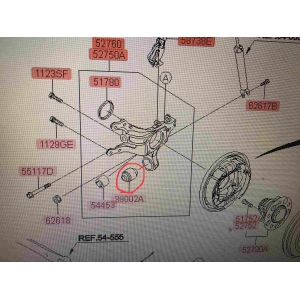 Сайлентблок кулака поворотого заднего плавающий