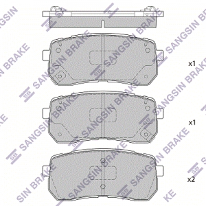 Колодки тормозные задние