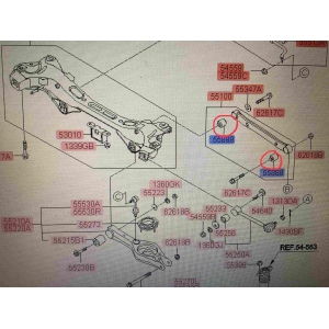 Сайлентблок заднего поперечного рычага (верхнего)