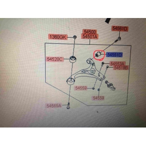 Сайлентблок переднего рычага задний