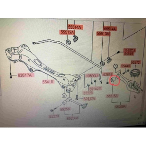 Сайлентблок заднего нижнего поперечного рычага под пружину