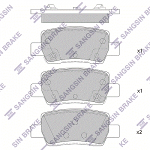 Колодки тормозные задние