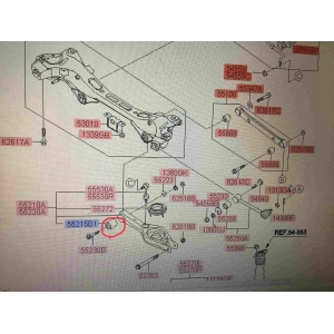 Сайлентблок заднего подпружинного рычага внутренний